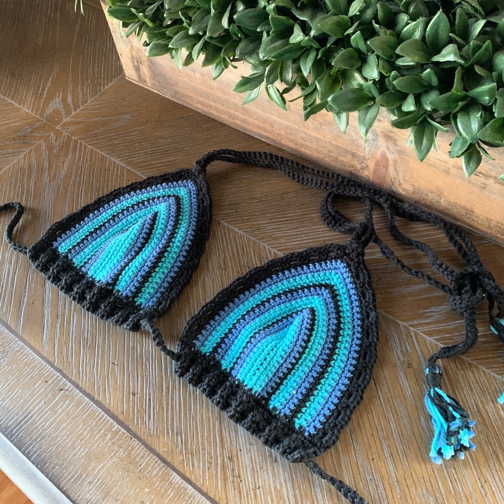 Hand Crocheted Bikini  / Festival Top